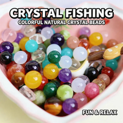HeartofLand™ Earth-Cured Lucky Scoop - Natural Gemstone Beads & Mystery Discovery Ritual